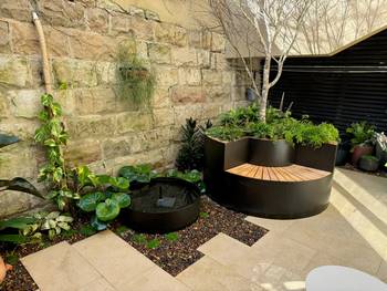 outdoor seating project in Rose Bay